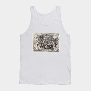 Hybrid Beast ink drawing Tank Top